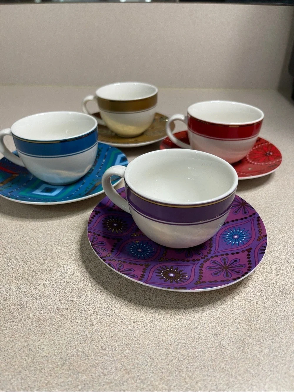 Starbucks Holiday 2006Espresso Cup& Saucer SetDemitasse Christmas Coffee GiftBox